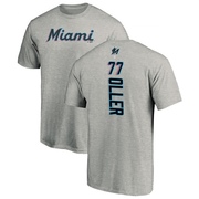 Youth Miami Marlins Adam Oller ＃77 Backer T-Shirt Ash