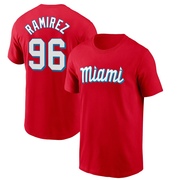 Youth Miami Marlins Agustin Ramirez ＃96 City Connect Name & Number T-Shirt - Red