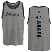 Youth Miami Marlins Jacob Amaya ＃67 Backer Tank Top Ash