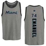 Youth Miami Marlins Kent Emanuel ＃74 Backer Tank Top Ash