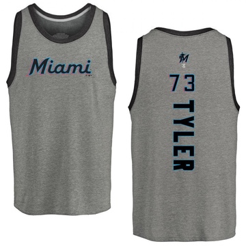 Youth Miami Marlins Kyle Tyler ＃73 Backer Tank Top Ash