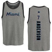 Youth Miami Marlins Tim Anderson ＃7 Backer Tank Top Ash