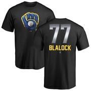 Youth Milwaukee Brewers Bradley Blalock ＃77 Midnight Mascot T-Shirt - Black