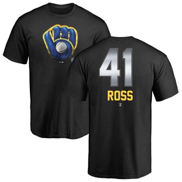 Youth Milwaukee Brewers Joe Ross ＃41 Midnight Mascot T-Shirt - Black