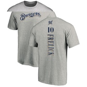 Youth Milwaukee Brewers Sal Frelick ＃10 Backer T-Shirt Ash