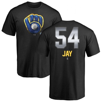 Youth Milwaukee Brewers Tyler Jay ＃54 Midnight Mascot T-Shirt - Black