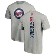 Youth Minnesota Twins Cody Stashak ＃61 Backer T-Shirt Ash