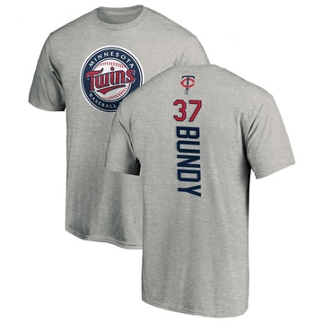 Youth Minnesota Twins Dylan Bundy ＃37 Backer T-Shirt Ash