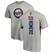 Youth Minnesota Twins Jhon Romero ＃50 Backer T-Shirt Ash