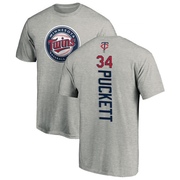 Youth Minnesota Twins Kirby Puckett ＃34 Backer T-Shirt Ash