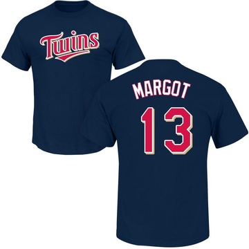 Youth Minnesota Twins Manuel Margot ＃13 Roster Name & Number T-Shirt - Navy