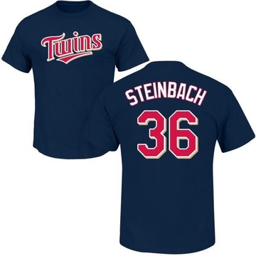 Youth Minnesota Twins Terry Steinbach ＃36 Roster Name & Number T-Shirt - Navy