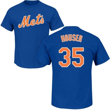 Youth New York Mets Adrian Houser ＃35 Roster Name & Number T-Shirt - Royal