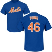 Youth New York Mets Alex Young ＃46 Roster Name & Number T-Shirt - Royal