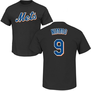 Youth New York Mets Brandon Nimmo ＃9 Roster Name & Number T-Shirt - Black