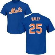 Youth New York Mets Brooks Raley ＃25 Roster Name & Number T-Shirt - Royal