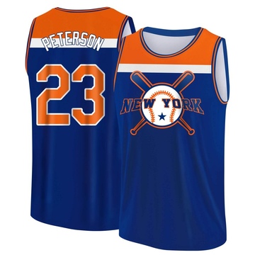 Youth New York Mets David Peterson ＃23 Legend Baseball Tank Top - Royal/Orange