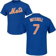 Youth New York Mets Kevin Mitchell ＃7 Roster Name & Number T-Shirt - Royal