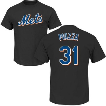 Youth New York Mets Mike Piazza ＃31 Roster Name & Number T-Shirt - Black