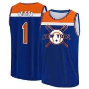 Youth New York Mets Mookie Wilson ＃1 Legend Baseball Tank Top - Royal/Orange