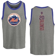 Youth New York Mets Pete Alonso ＃20 Backer Tank Top Ash