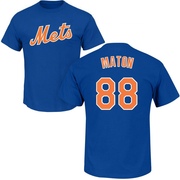 Youth New York Mets Phil Maton ＃88 Roster Name & Number T-Shirt - Royal