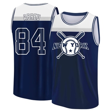 Youth New York Yankees Albert Abreu ＃84 Legend Baseball Tank Top - Navy/White