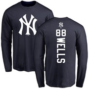 Youth New York Yankees Austin Wells ＃88 Backer Long Sleeve T-Shirt - Navy