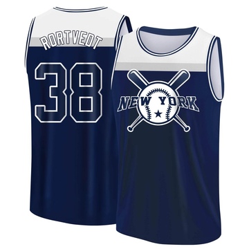 Youth New York Yankees Ben Rortvedt ＃38 Legend Baseball Tank Top - Navy/White