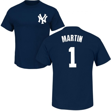 Youth New York Yankees Billy Martin ＃1 Roster Name & Number T-Shirt - Navy