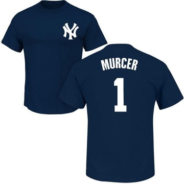 Youth New York Yankees Bobby Murcer ＃1 Roster Name & Number T-Shirt - Navy