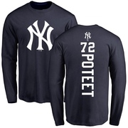 Youth New York Yankees Cody Poteet ＃72 Backer Long Sleeve T-Shirt - Navy