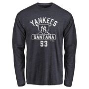 Youth New York Yankees Dennis Santana ＃53 Base Runner Long Sleeve T-Shirt - Navy