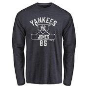 Youth New York Yankees Jahmai Jones ＃85 Base Runner Long Sleeve T-Shirt - Navy