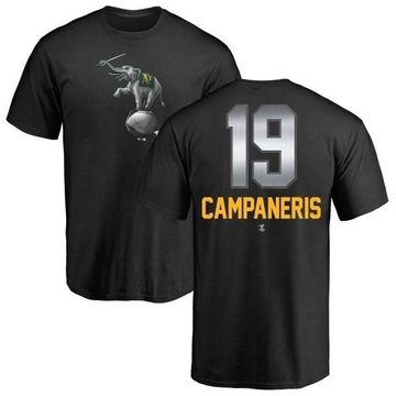 Youth Oakland Athletics Bert Campaneris ＃19 Midnight Mascot T-Shirt - Black