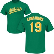 Youth Oakland Athletics Bert Campaneris ＃19 Roster Name & Number T-Shirt - Green