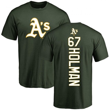 Youth Oakland Athletics Grant Holman ＃67 Backer T-Shirt - Green