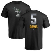 Youth Oakland Athletics J.D. Davis ＃5 Midnight Mascot T-Shirt - Black