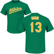 Youth Oakland Athletics John Odom ＃13 Roster Name & Number T-Shirt - Green