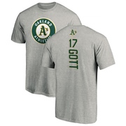 Youth Oakland Athletics Trevor Gott ＃17 Backer T-Shirt Ash