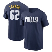 Youth Philadelphia Phillies Freddy Tarnok ＃62 2024 City Connect Fuse Name & Number T-Shirt - Navy