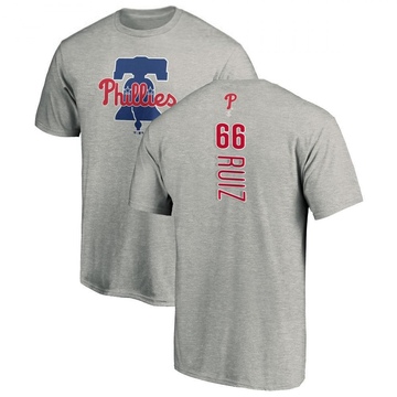 Youth Philadelphia Phillies Jose Ruiz ＃66 Backer T-Shirt Ash