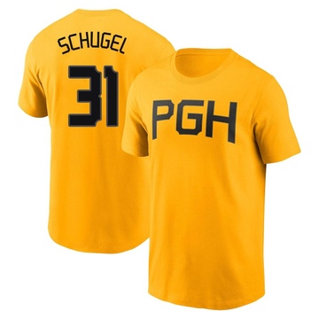 Youth Pittsburgh Pirates A.J. Schugel ＃31 2023 City Connect Name & Number T-Shirt - Gold