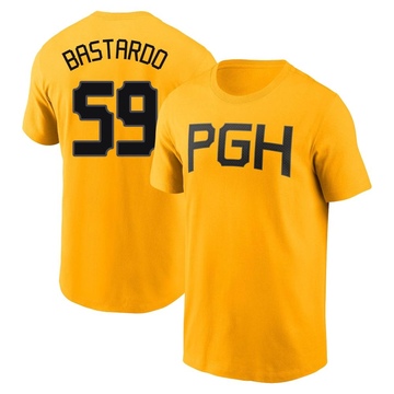 Youth Pittsburgh Pirates Antonio Bastardo ＃59 2023 City Connect Name & Number T-Shirt - Gold