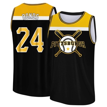 Youth Pittsburgh Pirates Barry Bonds ＃24 Legend Baseball Tank Top - Black/Yellow