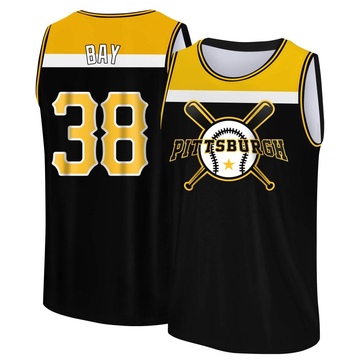 Youth Pittsburgh Pirates Jason Bay ＃38 Legend Baseball Tank Top - Black/Yellow