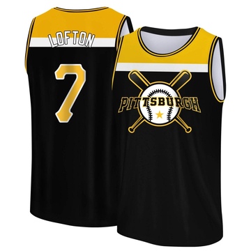 Youth Pittsburgh Pirates Kenny Lofton ＃7 Legend Baseball Tank Top - Black/Yellow