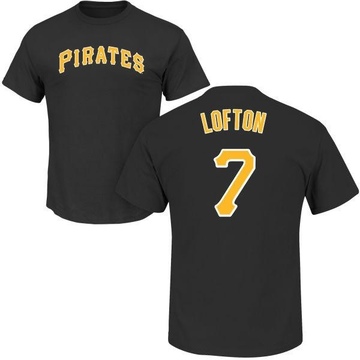 Youth Pittsburgh Pirates Kenny Lofton ＃7 Roster Name & Number T-Shirt - Black