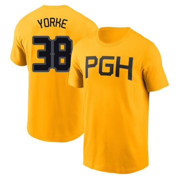 Youth Pittsburgh Pirates Nick Yorke ＃38 2023 City Connect Name & Number T-Shirt - Gold