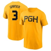 Youth Pittsburgh Pirates Phil Garner ＃3 2023 City Connect Name & Number T-Shirt - Gold